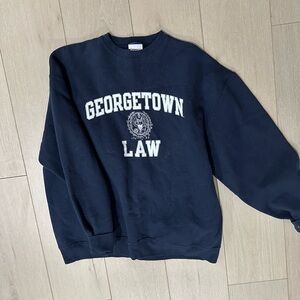 Champion Georgetown Law Black Sweater XL